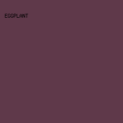 5F394A - Eggplant color image preview