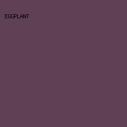 5F4055 - Eggplant color image preview