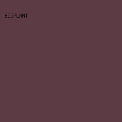 5d3b45 - Eggplant color image preview
