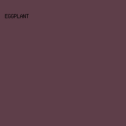 5e3e49 - Eggplant color image preview