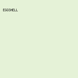 E5F2D7 - Eggshell color image preview
