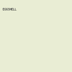 E9EDD3 - Eggshell color image preview