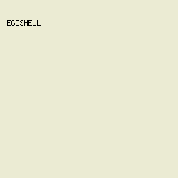EBEBD3 - Eggshell color image preview