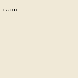 F0E9D7 - Eggshell color image preview