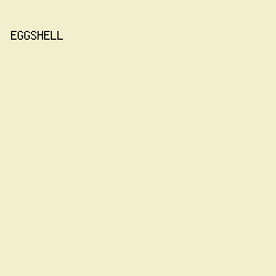 F2EFCF - Eggshell color image preview