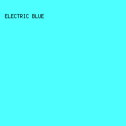 4DFFFF - Electric Blue color image preview