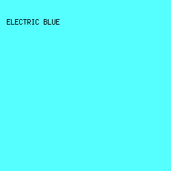 56FFFF - Electric Blue color image preview