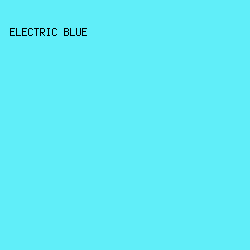 60EEF9 - Electric Blue color image preview