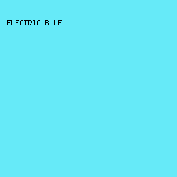 66EAF8 - Electric Blue color image preview