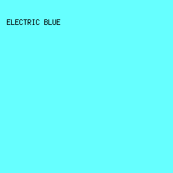 66ffff - Electric Blue color image preview