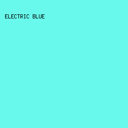 68F9EC - Electric Blue color image preview