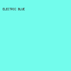 71FCEB - Electric Blue color image preview