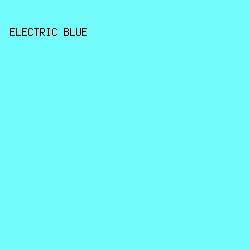 71FCFB - Electric Blue color image preview