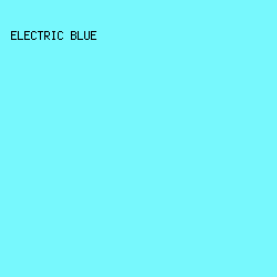77F8FD - Electric Blue color image preview