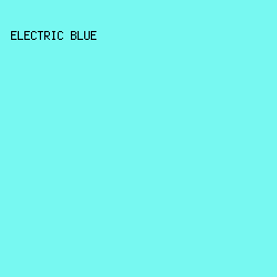 77f8f1 - Electric Blue color image preview