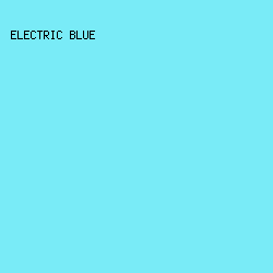 79ebf7 - Electric Blue color image preview