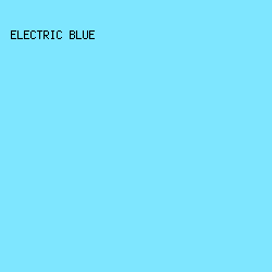 7EE6FF - Electric Blue color image preview