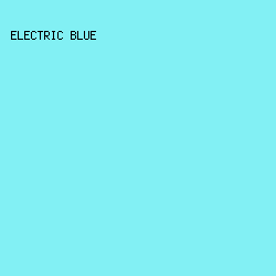82f0f4 - Electric Blue color image preview
