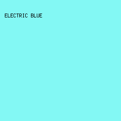 83F8F4 - Electric Blue color image preview