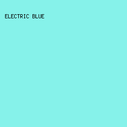 86f2ea - Electric Blue color image preview