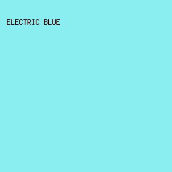 8AEEF0 - Electric Blue color image preview