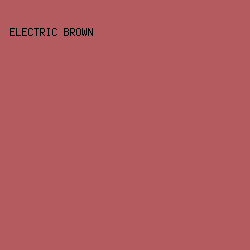 B35B5E - Electric Brown color image preview