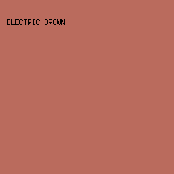 BA6B5D - Electric Brown color image preview