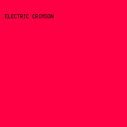 FF0045 - Electric Crimson color image preview