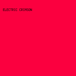 fb003f - Electric Crimson color image preview