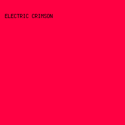 ff0042 - Electric Crimson color image preview