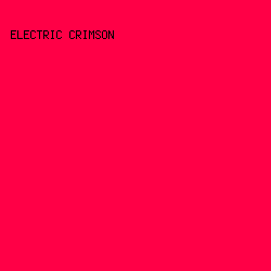 ff0046 - Electric Crimson color image preview