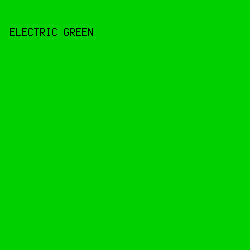 00D000 - Electric Green color image preview