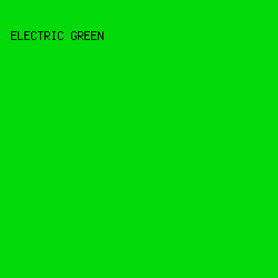 02D909 - Electric Green color image preview