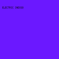 6B18FF - Electric Indigo color image preview
