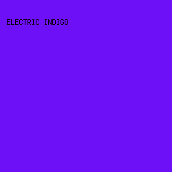 6E10F7 - Electric Indigo color image preview