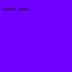 6F00FF - Electric Indigo color image preview