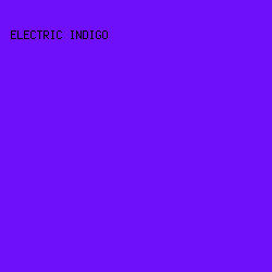 6F10FA - Electric Indigo color image preview