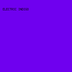 6f00ef - Electric Indigo color image preview