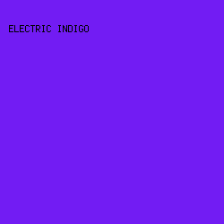 721CF3 - Electric Indigo color image preview