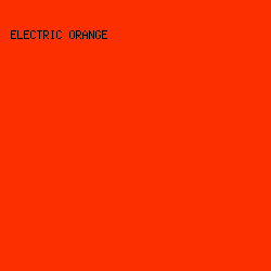 FC2F00 - Electric Orange color image preview