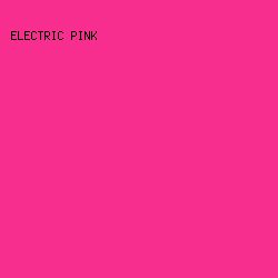 F82E8E - Electric Pink color image preview