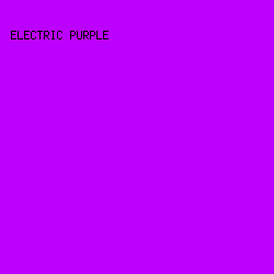 bc00fe - Electric Purple color image preview