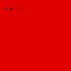 df0000 - Electric Red color image preview