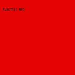 e30303 - Electric Red color image preview