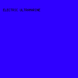 2F00FF - Electric Ultramarine color image preview