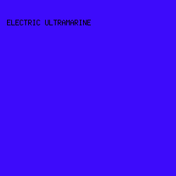 3D0BFB - Electric Ultramarine color image preview