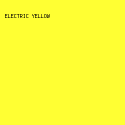 FFFF33 - Electric Yellow color image preview