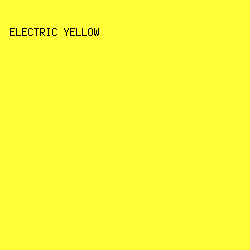 fffe37 - Electric Yellow color image preview