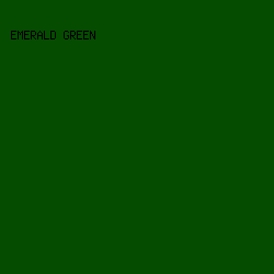 054C00 - Emerald Green color image preview