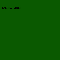 0a5900 - Emerald Green color image preview